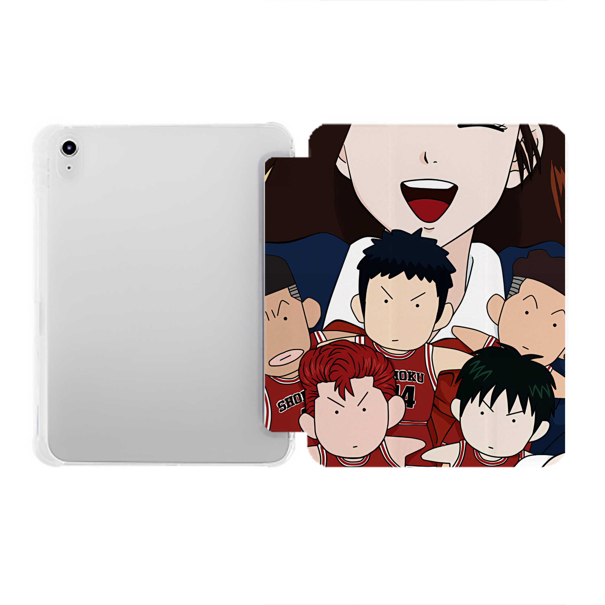 （画像用） SLAM DUNK／スラムダンク IPad ケース ペン収納付き 三つ折りスタンド PUレザー×シリコン 対応機種9.5/10.5/10.9インチ